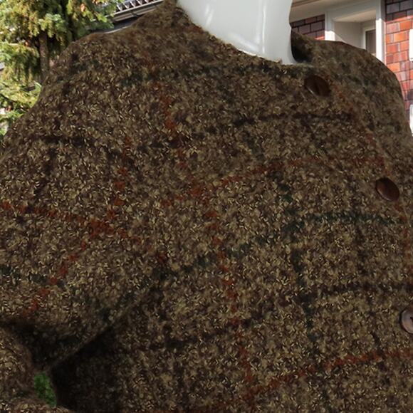 Checkered Wool Sweater Jacket - Picture 11 of 13